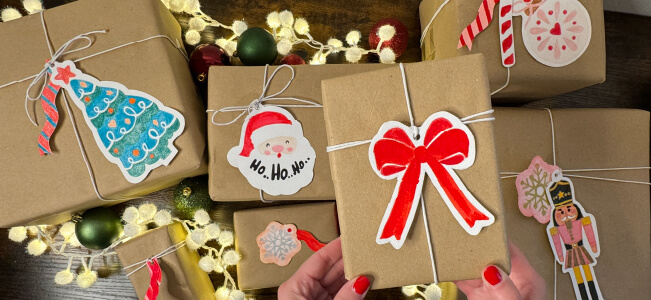 decora pacchi Natale