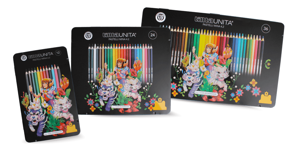 fraffrog color pastelli scatole