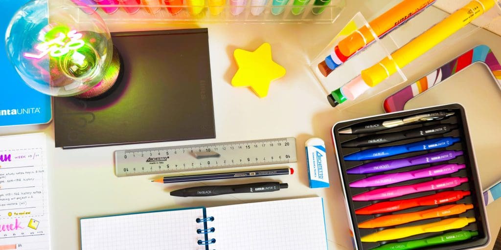 tintaUNITA BulletJournal materiali