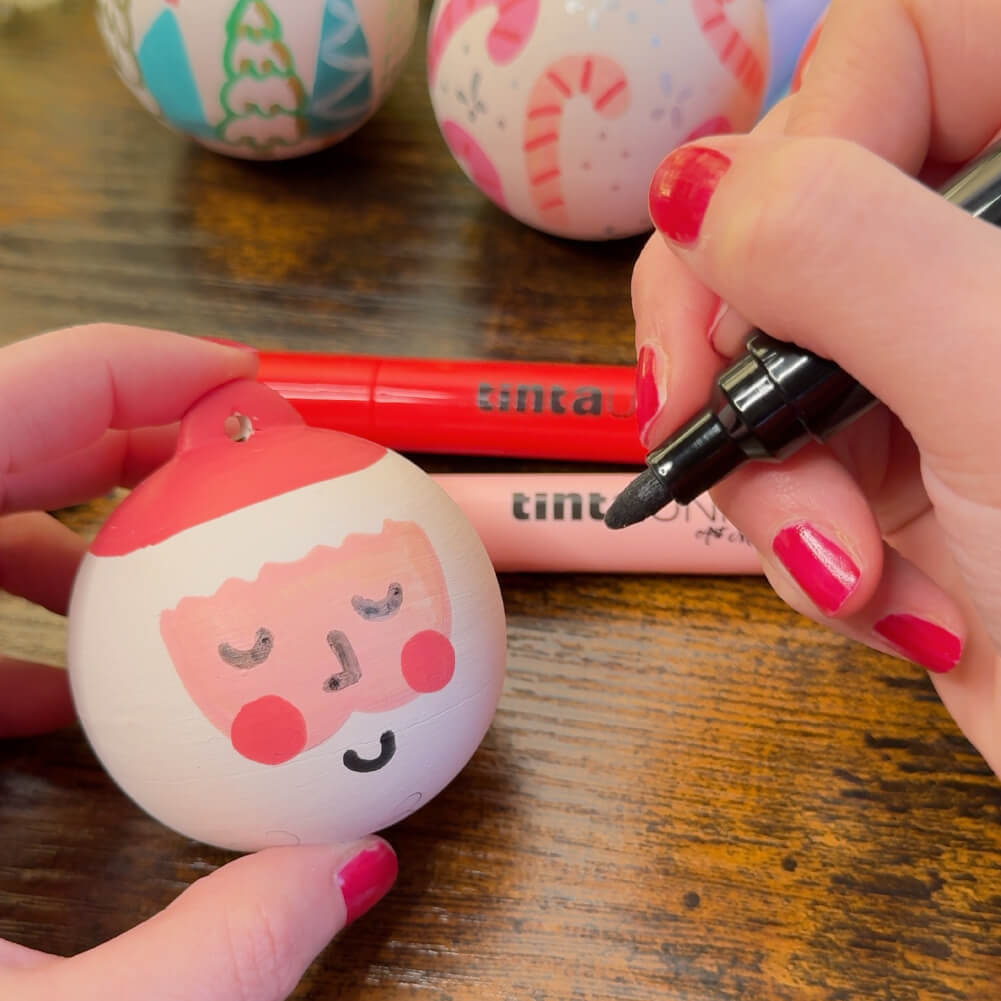 tintaUNITA PallineNatale colorare marker