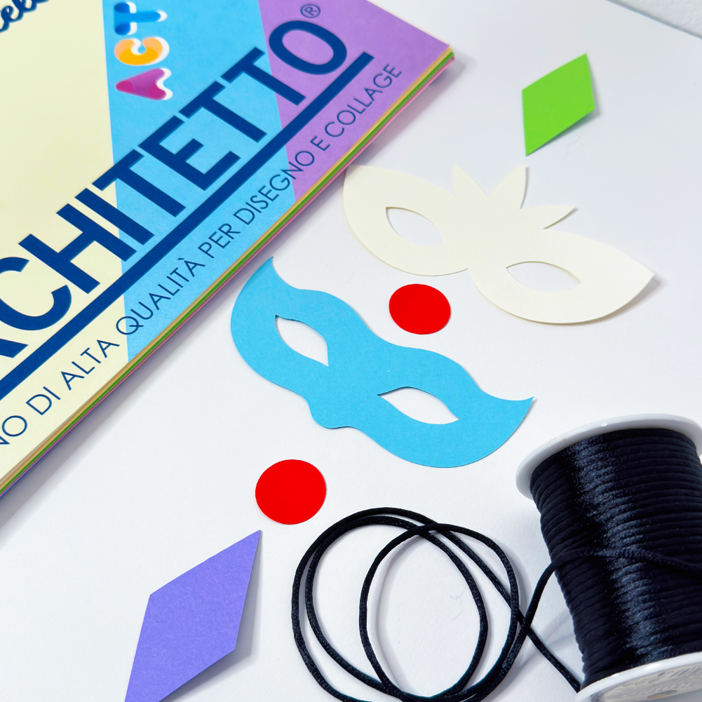 tintaUNITA lavorettiCarnevale materiali faidate