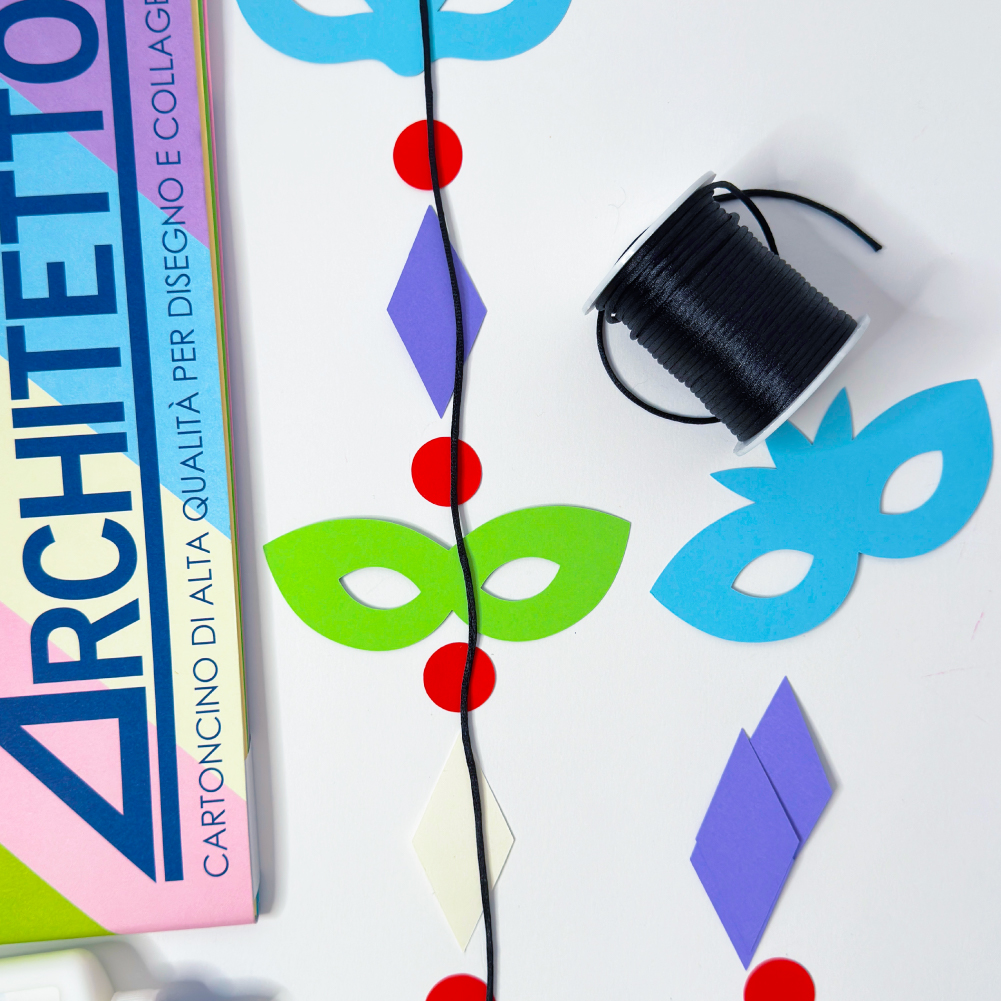 tintaUNITA lavorettiCarnevale materiali faidate