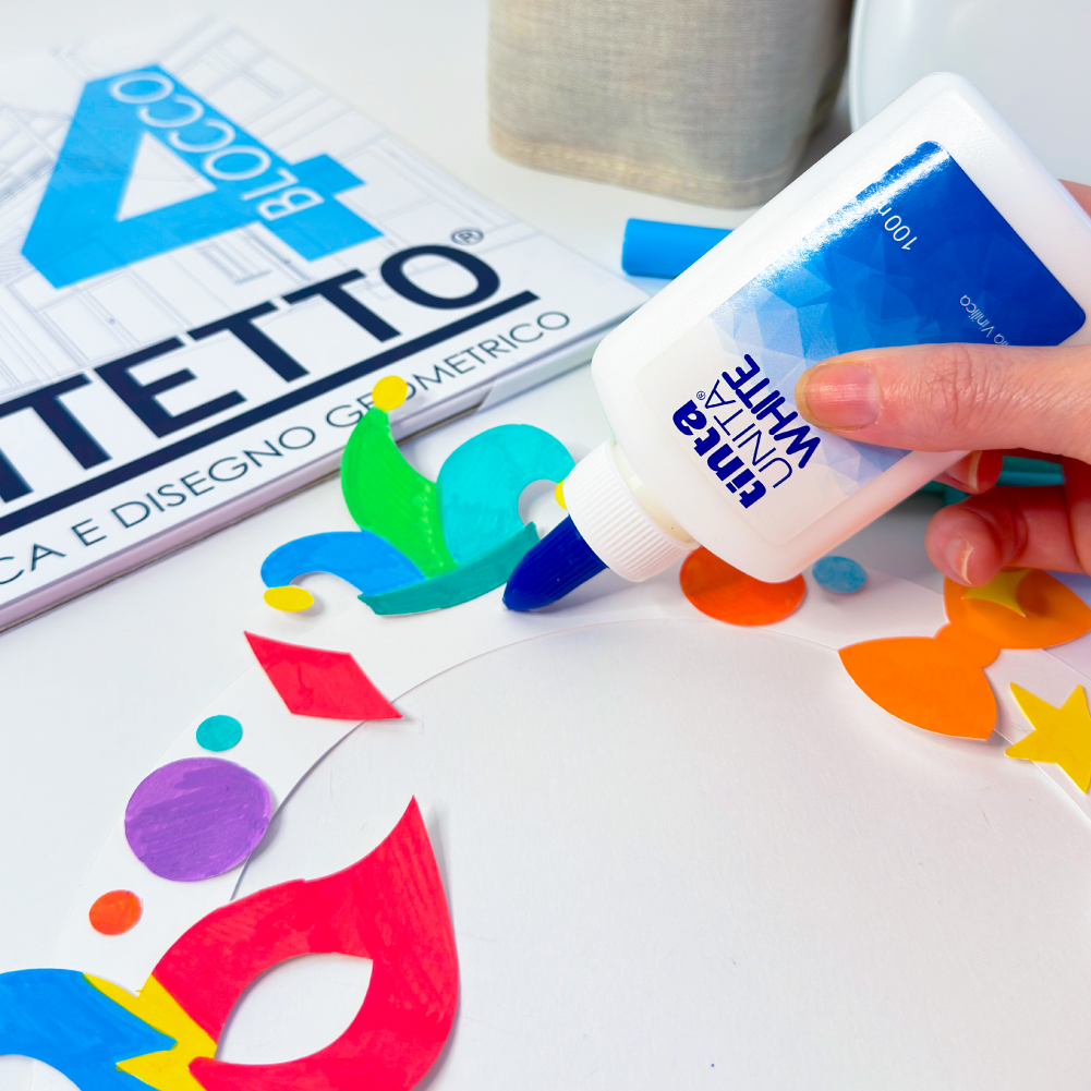 tintaUNITA lavorettiCarnevale materiali faidate