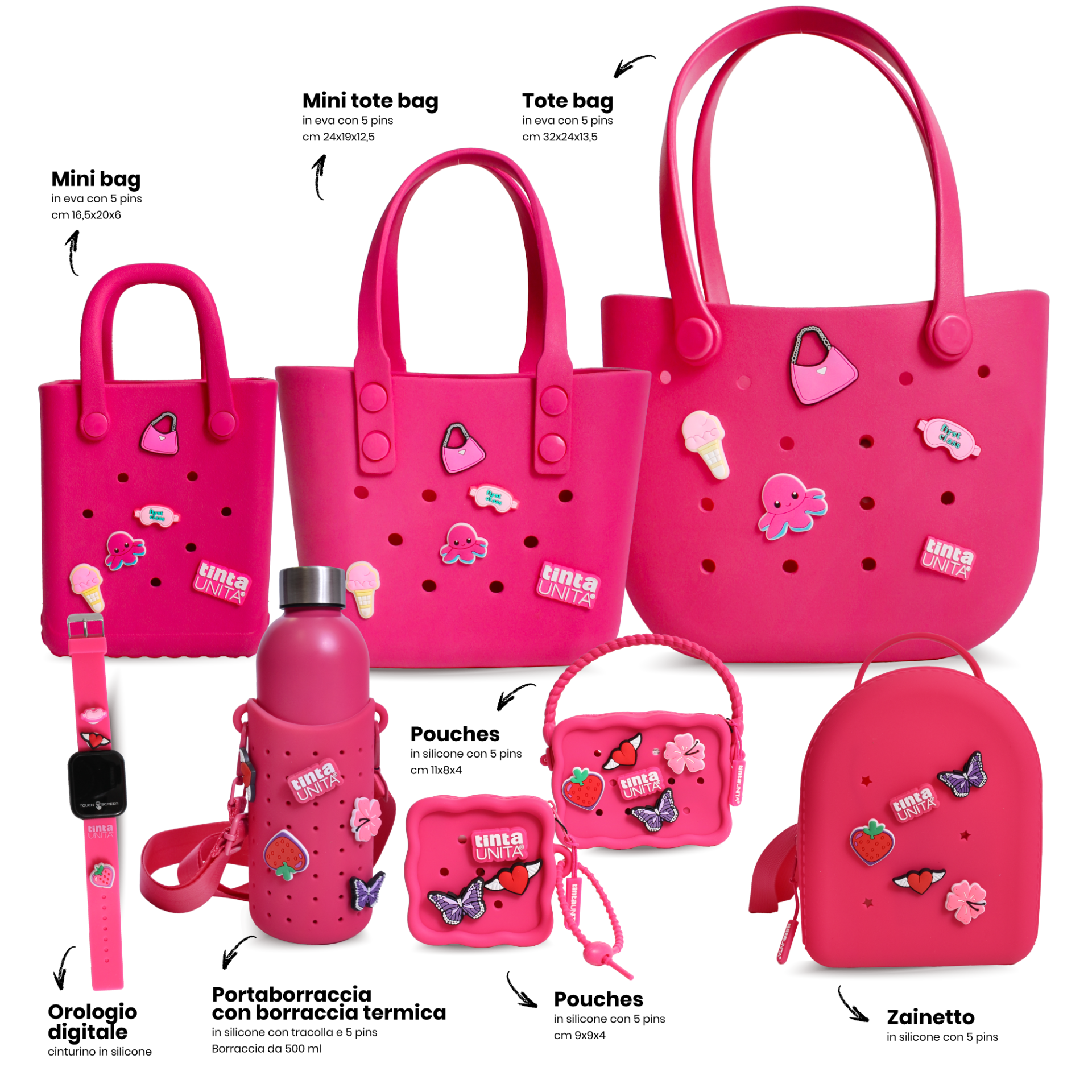 CLIKCHIC silicone fucsia prodotti